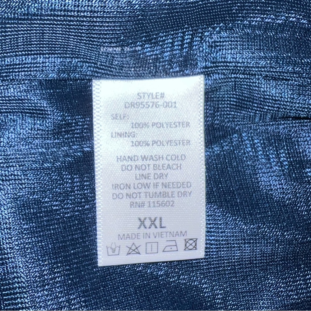 NWT Nordstrom All in Favor Navy Plisse Midi Dress Size XXL Wedding Guest - Picture 5 of 7